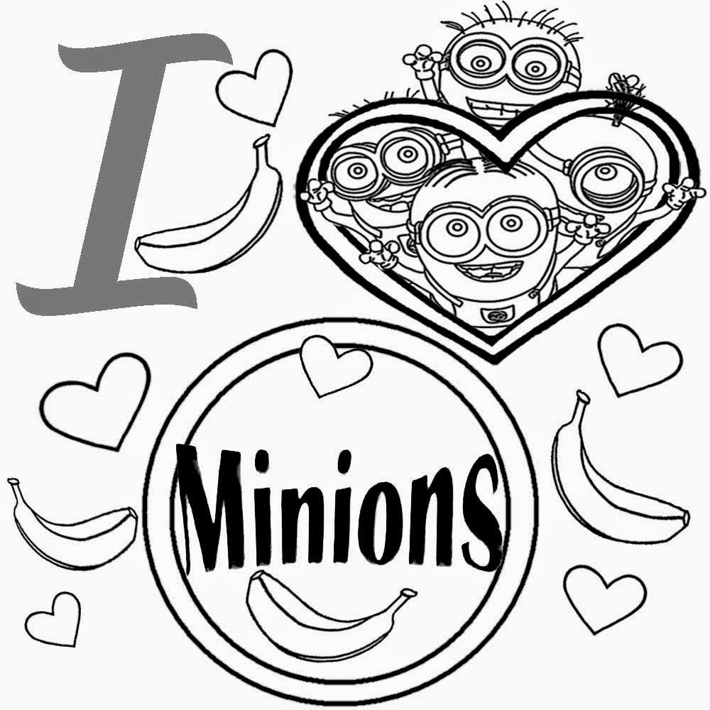 Minionki kolorowanki